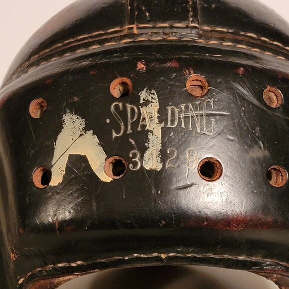 Vintage 1940's Leather Football Helmet - Picture 7 of 11